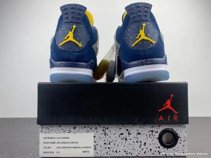 Official Maikesneakers Jordan Michigan 4 (PE) Retro AJ4-1036660 Air 0616